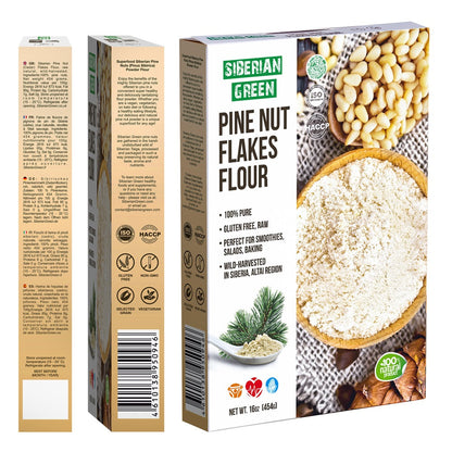 Siberian Pine Nut Flour (Kernel Powder) – 454g / 1 lb