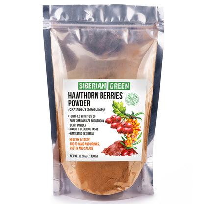 Siberian Hawthorn Powder with Sea Buckthorn – 300g