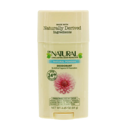 Dr. Natural Deodorant Stick Powder  - 2.25 Oz