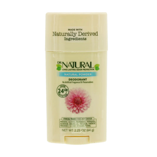 Dr. Natural Deodorant Stick Powder  - 2.25 Oz