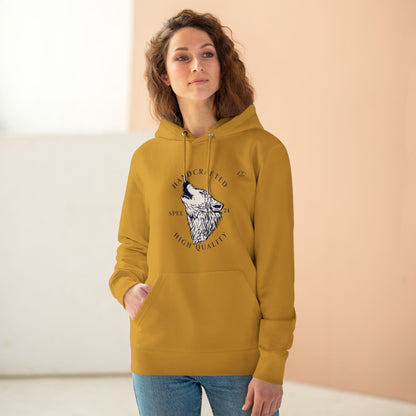 HD-052ML-24 Howling Wolf Hoodie Wolf Art Wilderness Howl Design