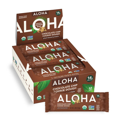 Aloha Bar Chocolate Chip Cookie Dough Bites (Pack of 12) - 1.98 Oz