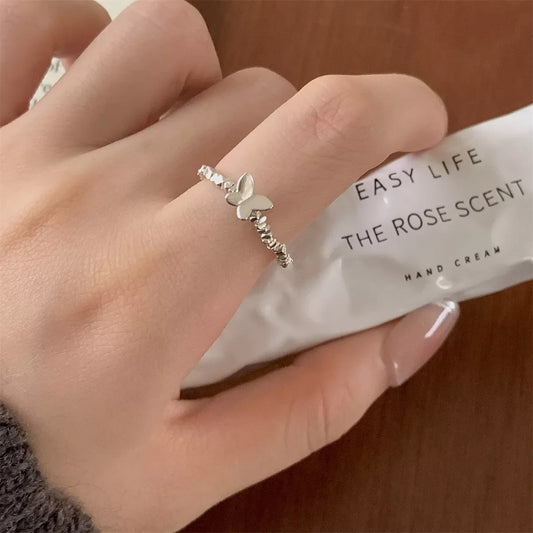 925 Sterling Silver Butterfly Ring
