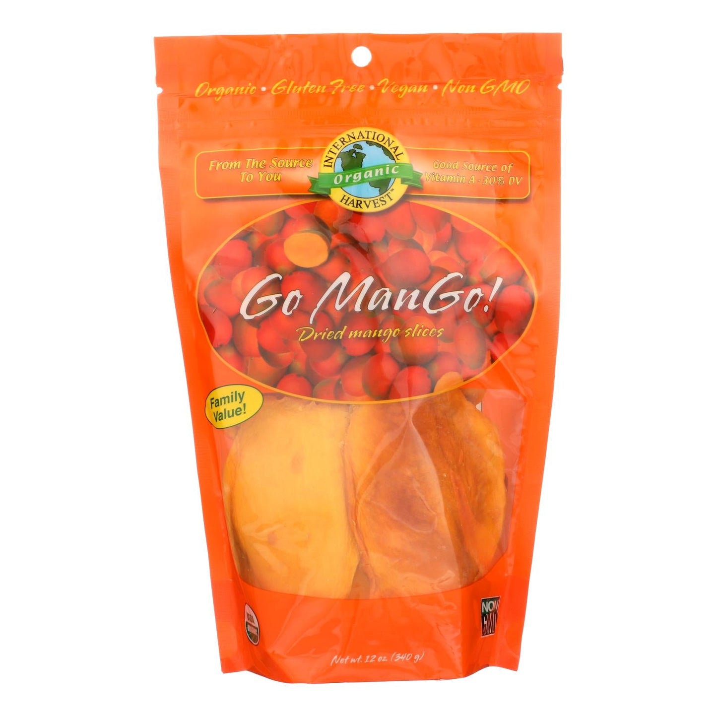 Go Mango! Dried Mango Slices (6 x 12oz) - International Harvest