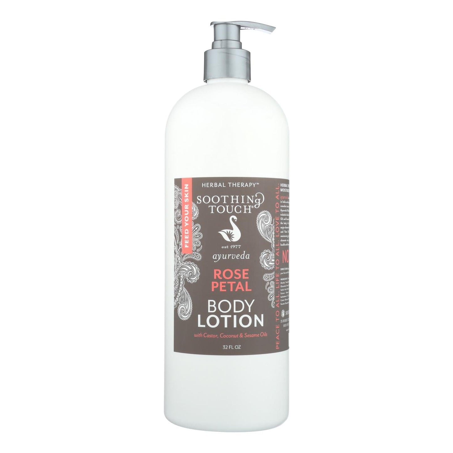 Soothing Touch Rose Petal Body Lotion, Enriched with Natural Moisturizers, 32 Fl. Oz.