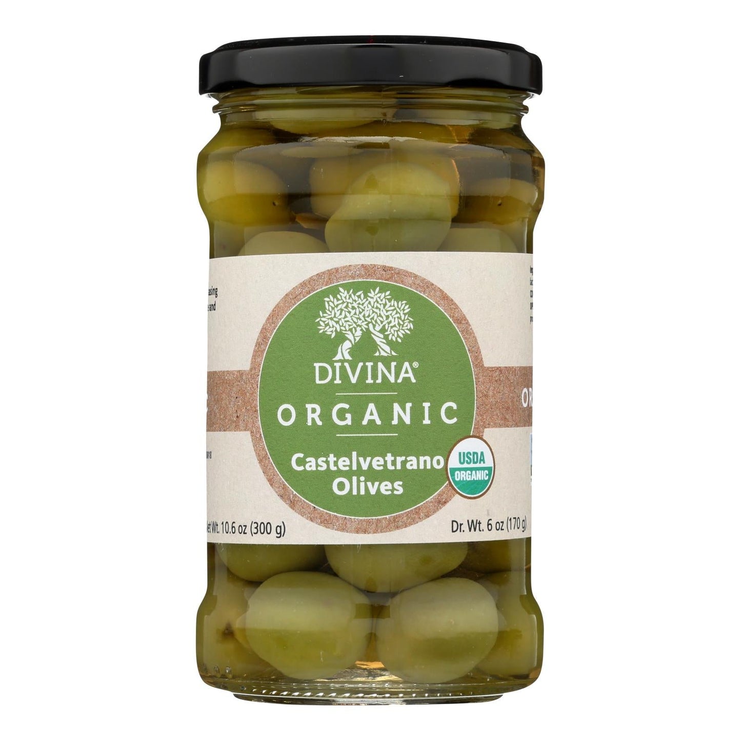 Divina Olives Castelvetrano, Plump and Juicy, 6 Oz. (Pack of 6)