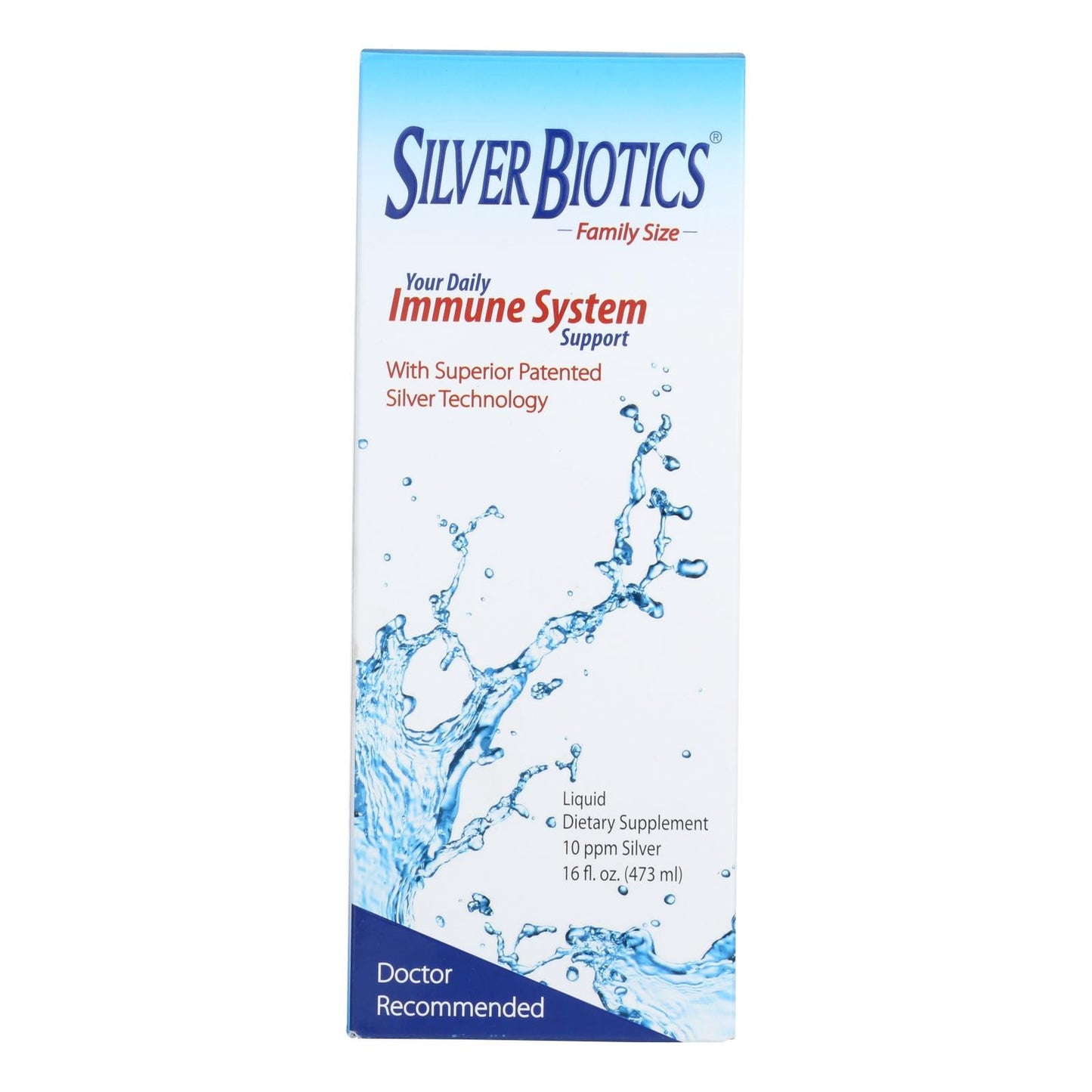 Silver Biotics Daily Immune Support, Family Size, 16 fl oz