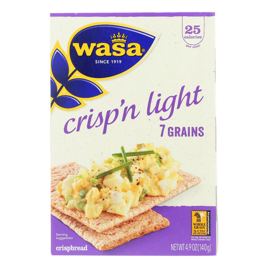 Wasa Crispbread Crisp 'n Light 7 Grain Crackerbread (10 Pack) - 4.9 Oz. Each
