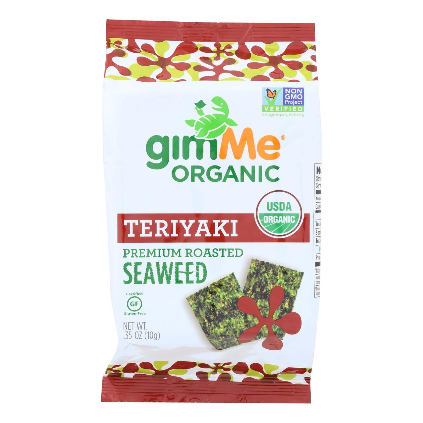 Gimme Organic Roasted Teriyaki, 0.35 oz., Case of 12