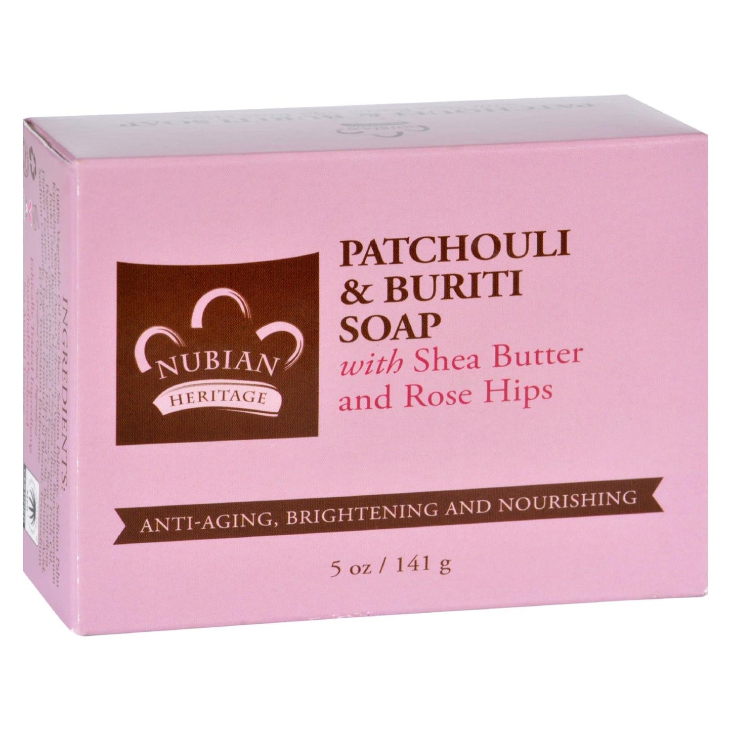 Nubian Heritage Patchouli and Buriti Renewing Body Bar, 5 Oz