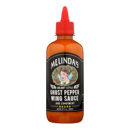 Melinda's Ghost Pepper Creamy Wing Sauce, 12 Oz. (Pack of 6)