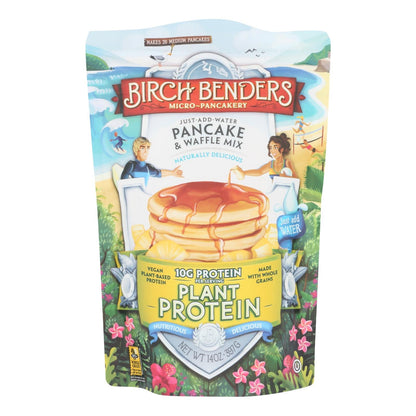 Birch Benders Plant Protein Pancake & Waffle Mix, 10 oz, Pack of 6