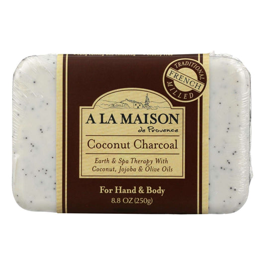 A La Maison Coconut Charcoal Detoxifying Bar Soap (Pack of 8.8 Oz.)