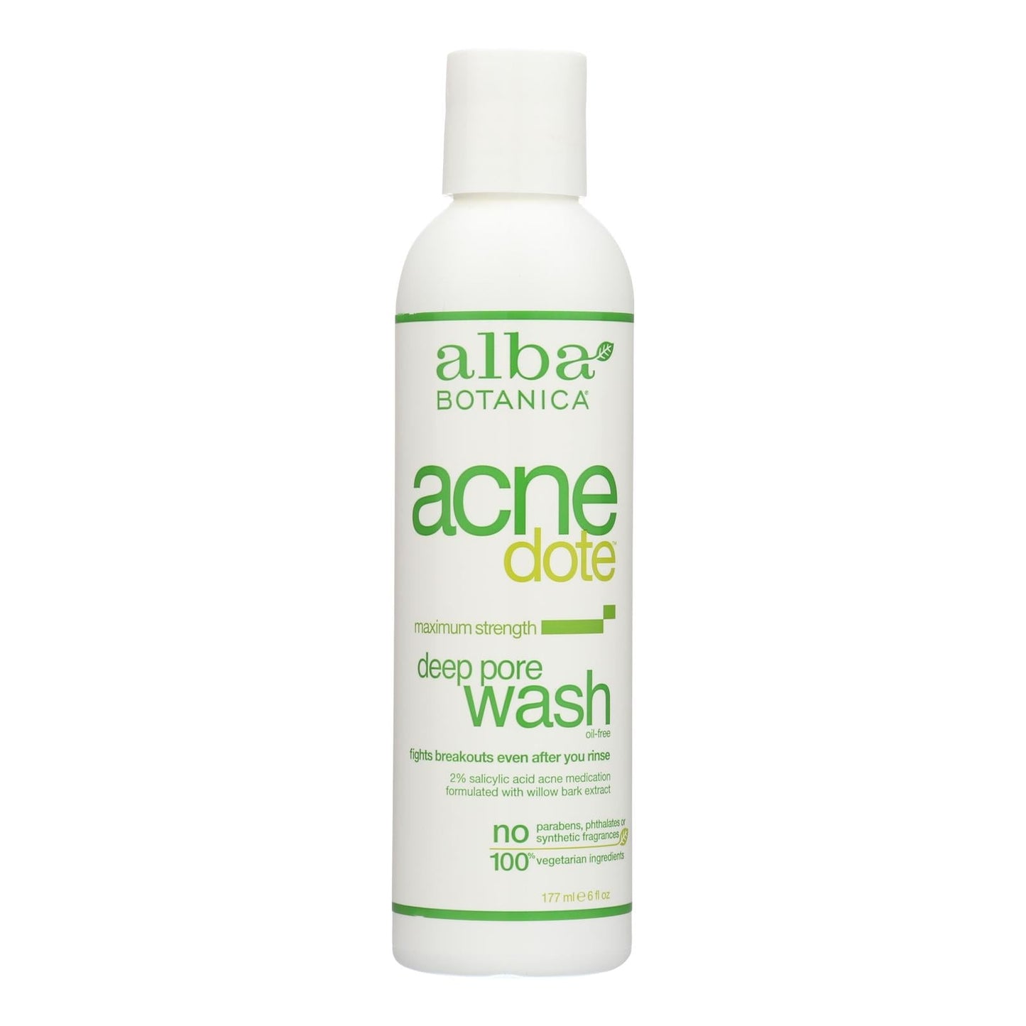 Alba Botanica Natural Acnedote Deep Pore Wash, 6 Fl Oz