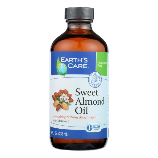 Earth's Care Sweet Almond Oil, 100% Pure, 8 Fl Oz
