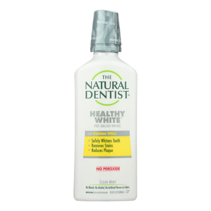 Natural Dentist Pre-Brush Rinse - Whitening - Clean Mint - 16.9 Fl Oz