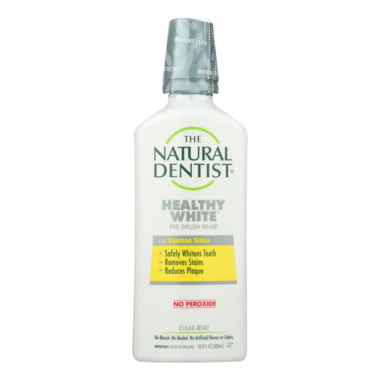 Natural Dentist Pre-Brush Rinse - Whitening - Clean Mint - 16.9 Fl Oz