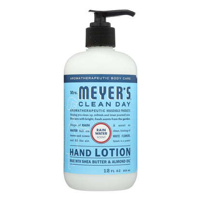 Mrs. Meyer's Clean Day Rainwater Hand Lotion, 12 Fl Oz (Pack of 6)
