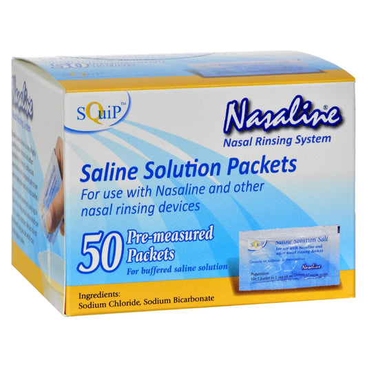 Squip Nasaline Pre-Measured Nasal Salt Packets (Pack of 50)