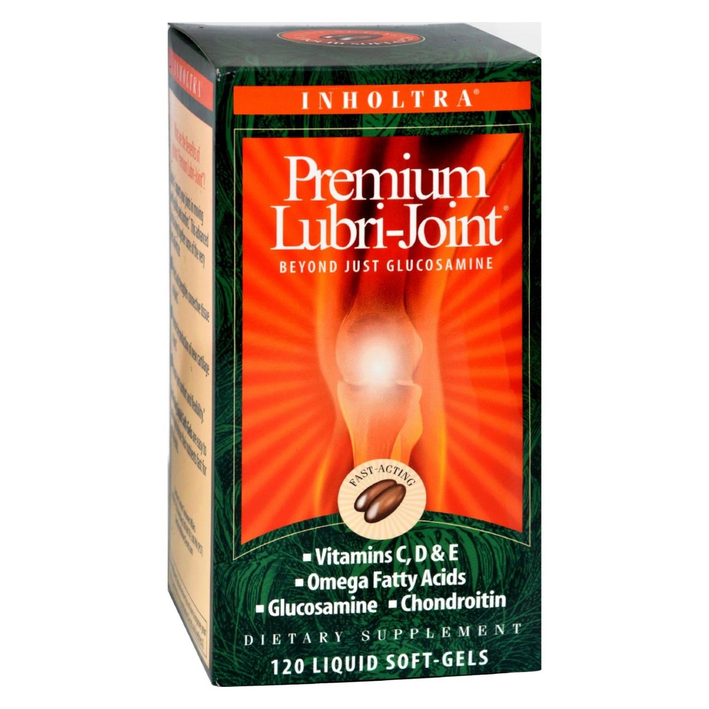 Inholtra Premium Lubri-joint - 120 Gelatin Capsules for Joint Support