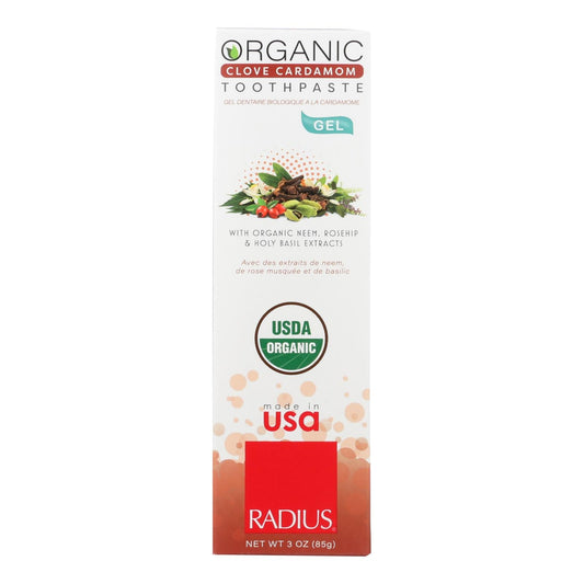 Radius Tthpste Clove Cardamom, 3 Oz. Pack