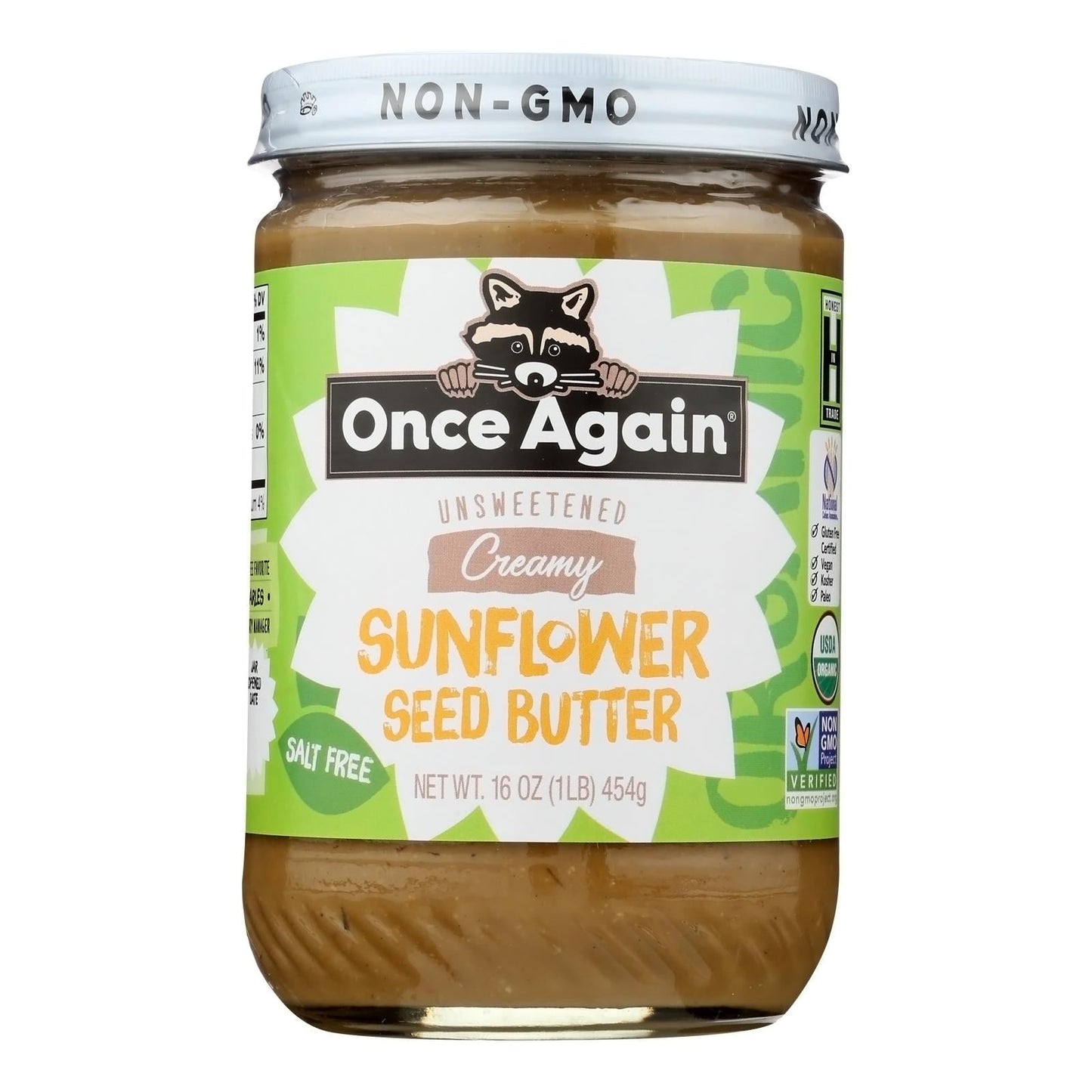 Once Again 6 Pack - No Sugar Sunflower Butter 16 Oz.