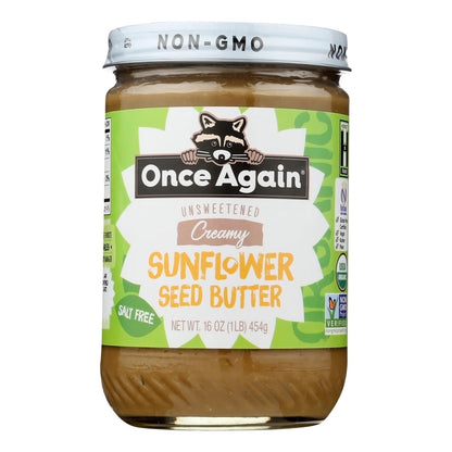 Once Again 6 Pack - No Sugar Sunflower Butter 16 Oz.