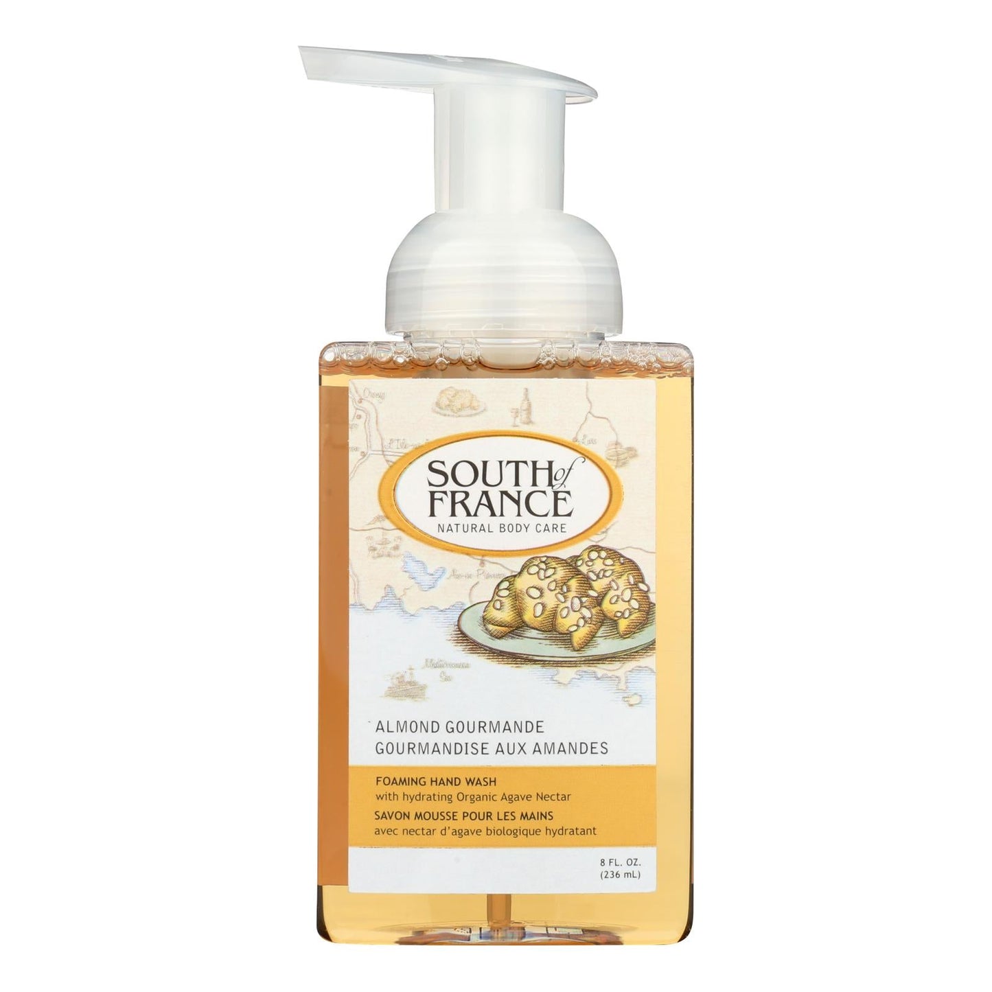 South of France  Foaming Almond Gourmande Hand Soap, 8 Oz