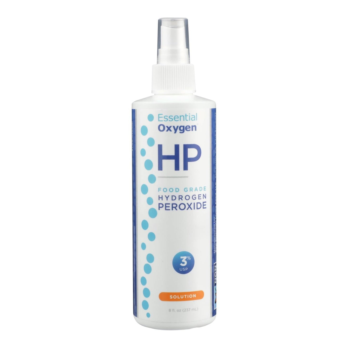 Essential Oxygen Hydrogen Peroxide 3% Food Grade Disinfectant Spray - 8 Oz.