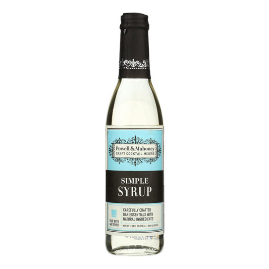 Powell and Mahoney Simple Syrup: The Perfect Cocktail Companion (Pack of 6 - 12.68 Oz.)