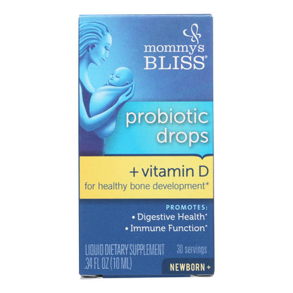 Mommy's Bliss Probiotic Drops with Vitamin D (0.34 Fl Oz)