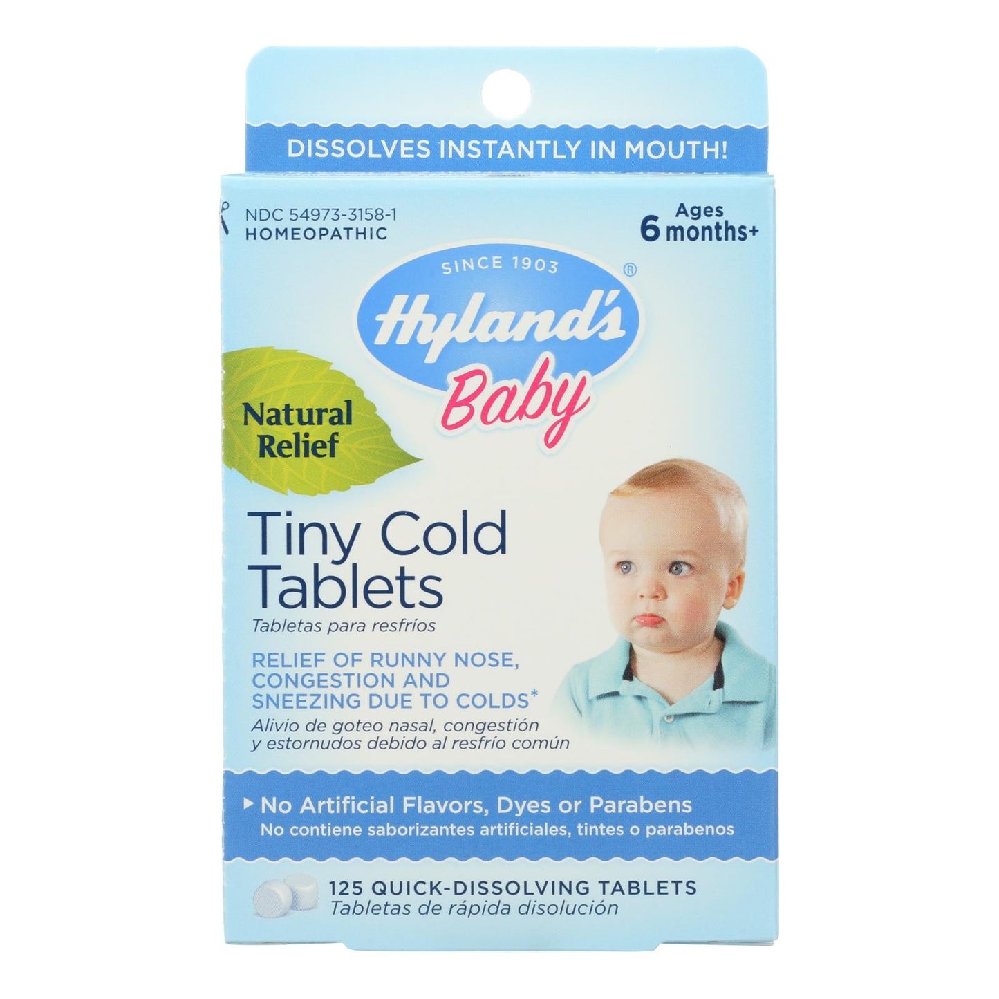 Hyland's Homeopathic Baby Cold Relief Tablets (125ct)