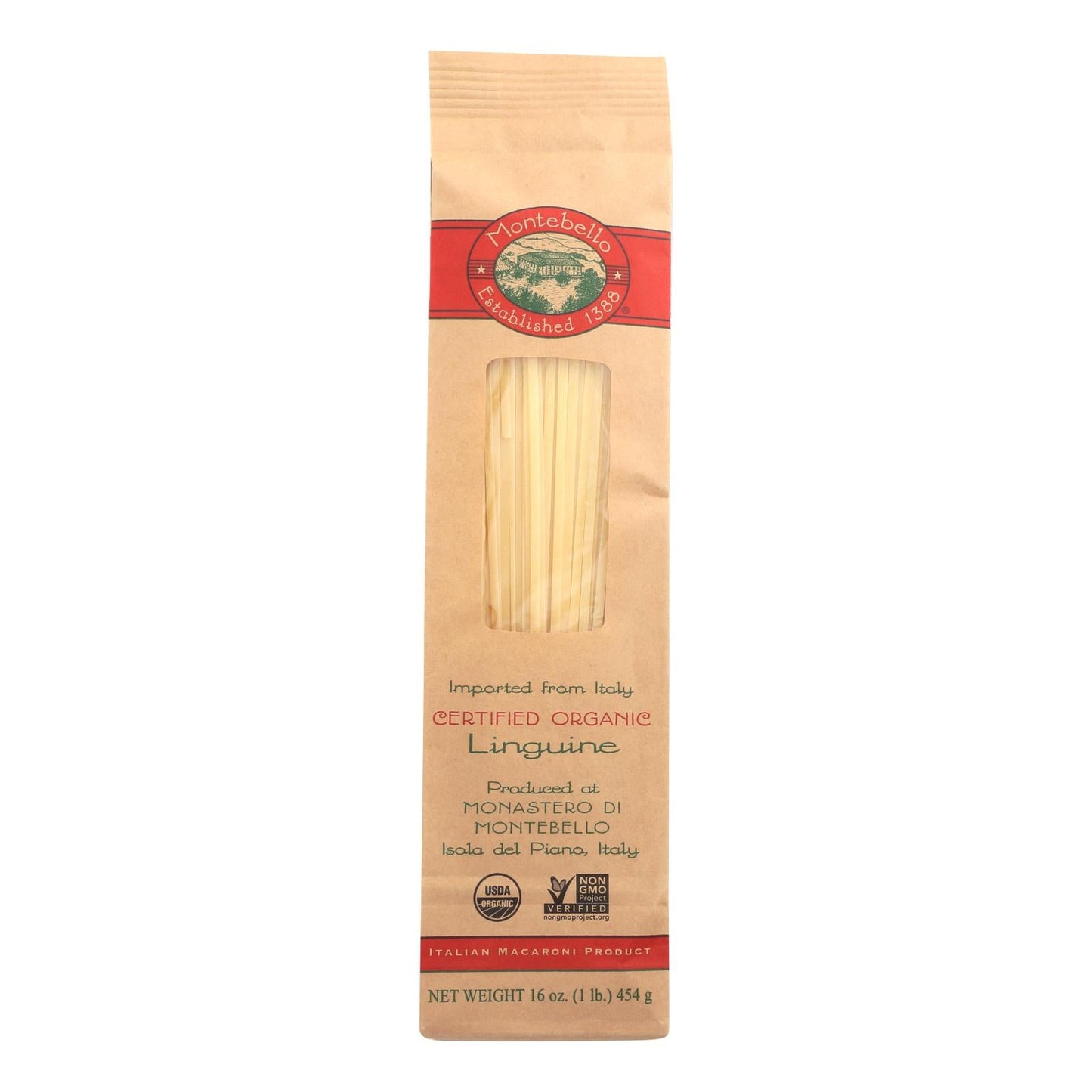 Montebello Organic Linguini Pasta (12 x 1 lb)