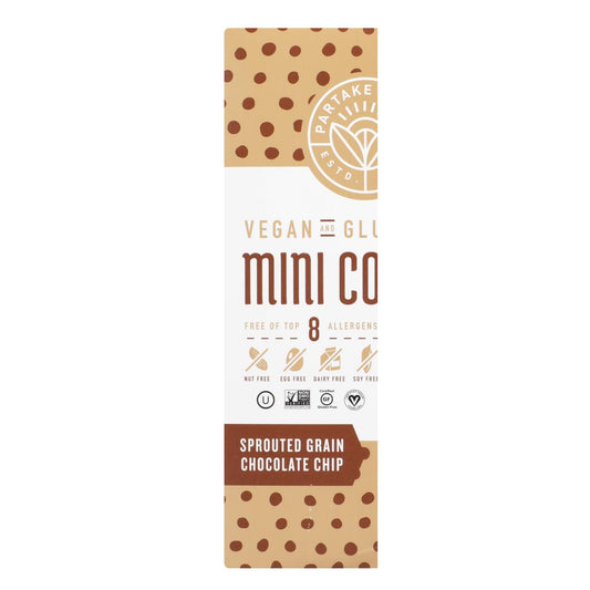 Partake Foods Sprouted Grain Mini Chocolate Chip Cookies (6-pack; 5.5 Oz. Each)