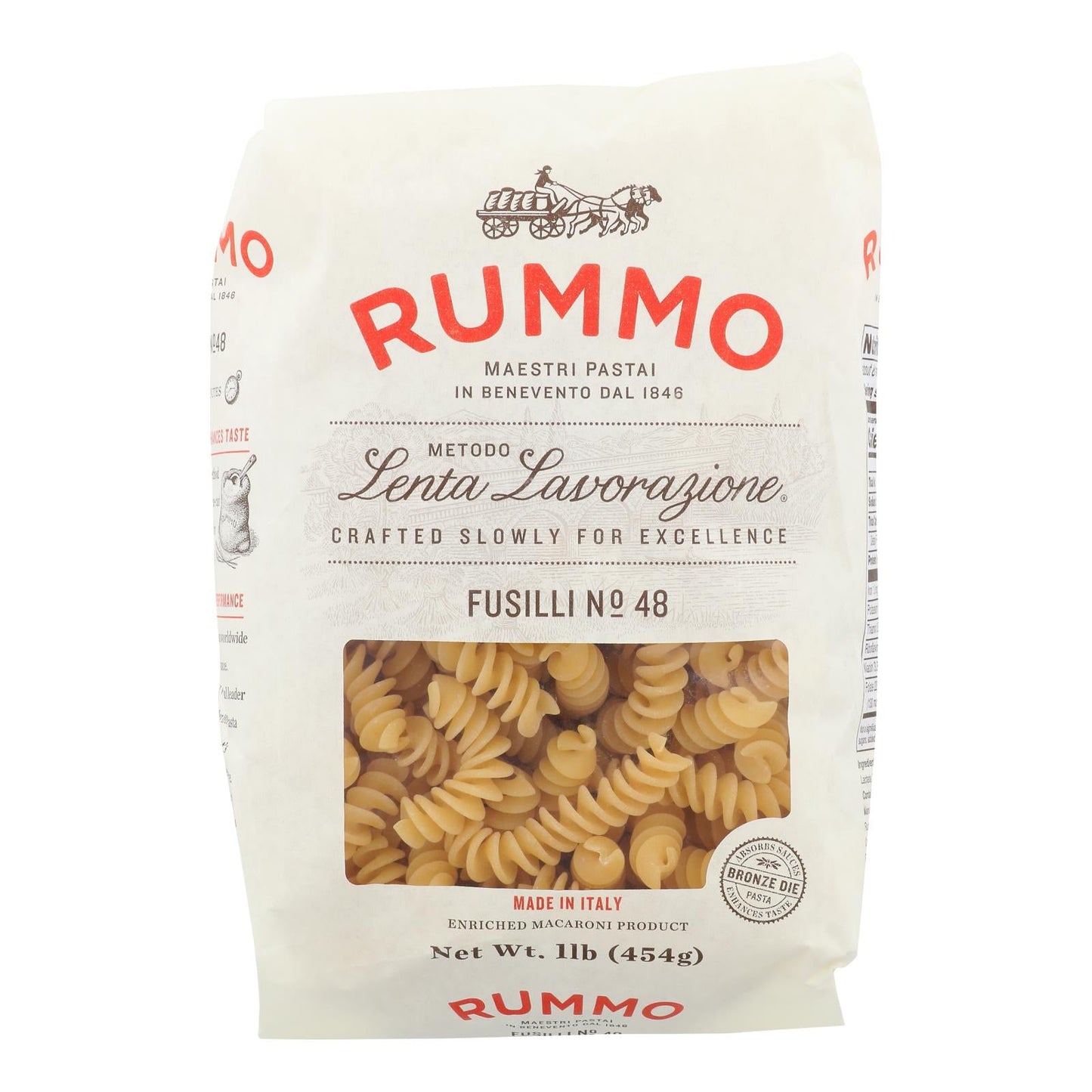 Rummo Fusilli Organic Durum Wheat Pasta Variety Pack (Pack of 12 - 16 Oz.)