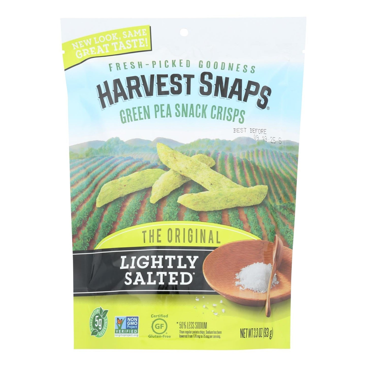 Calbee Snapea Crisps, Lightly Salted, Case of 12 (3.3 oz each)