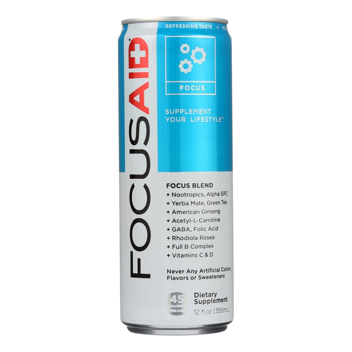 Lifeaid Focusaid Energy Drink (Pack of 12 - 12 fl oz)