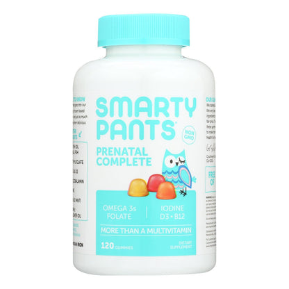 SmartyPants Prenatal Complete Multivitamin Gummies - Strawberry Banana, Lemon, Orange (80 Count)