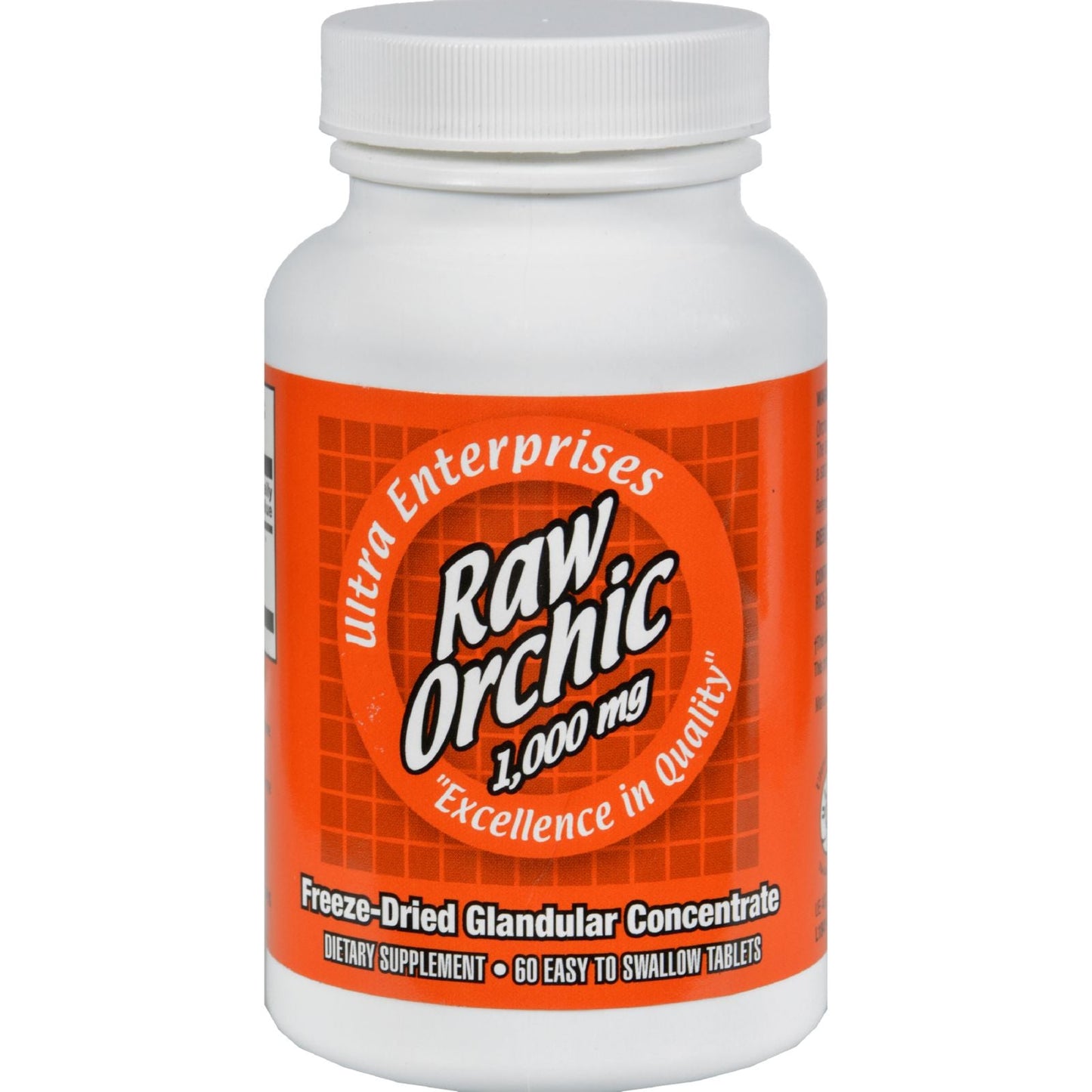 Raw Orchic Glandulars 1000 Mg — Potent Male Energy Support in 60 Tablets