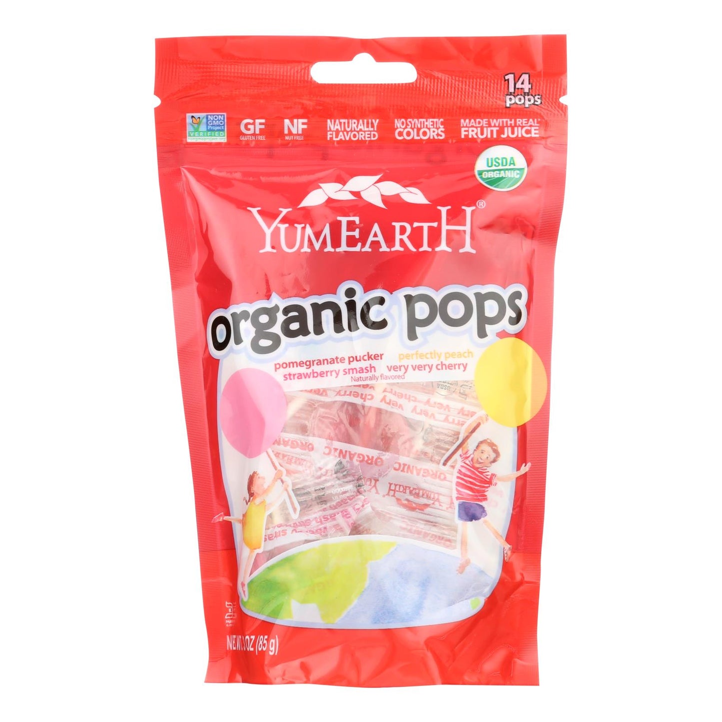 YumEarth Organic Lollipops, Assorted Fruit Flavors, Case of 6, 3 Oz – USDA Certified Organic Candy