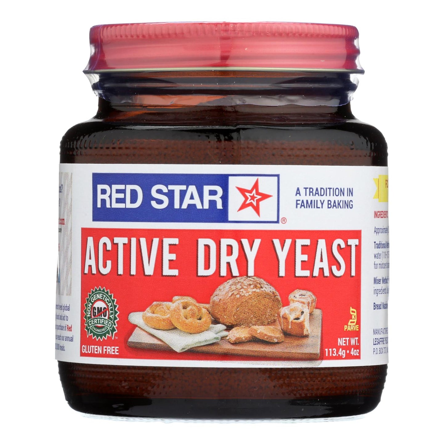 Red Star Nutritional Yeast - Active - Dry Yeast - Case Of 12 - 4 Oz