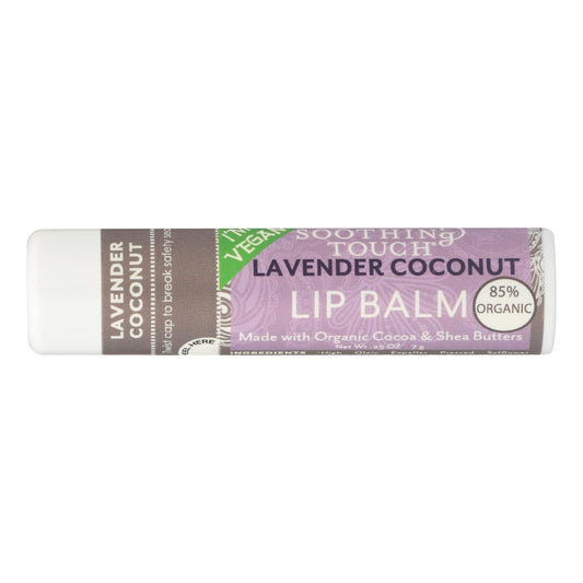 Soothing Touch Lavender Coconut Vegan Lip Balm - 12 Pack, .25 Oz Each