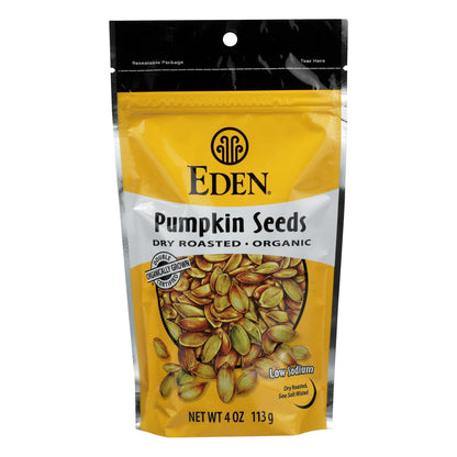 Eden Foods Dry Roasted Organic Pumpkin Seeds - 4 Oz. (Pack of 15)