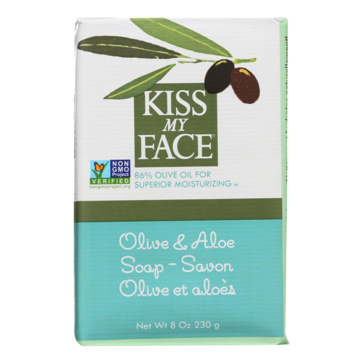 Kiss My Face Olive Oil and Aloe Vera Bar Soap - 8 Oz.