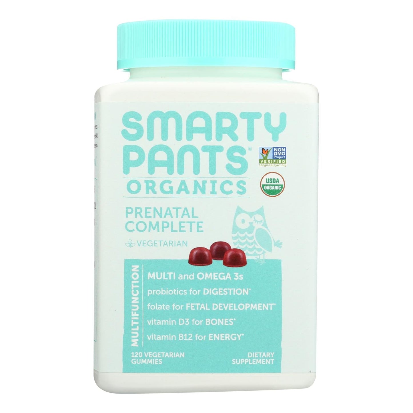 Smartypants Prenatal Gummy Multivitamin - Iron Free, DHA & Folate - 120 Count