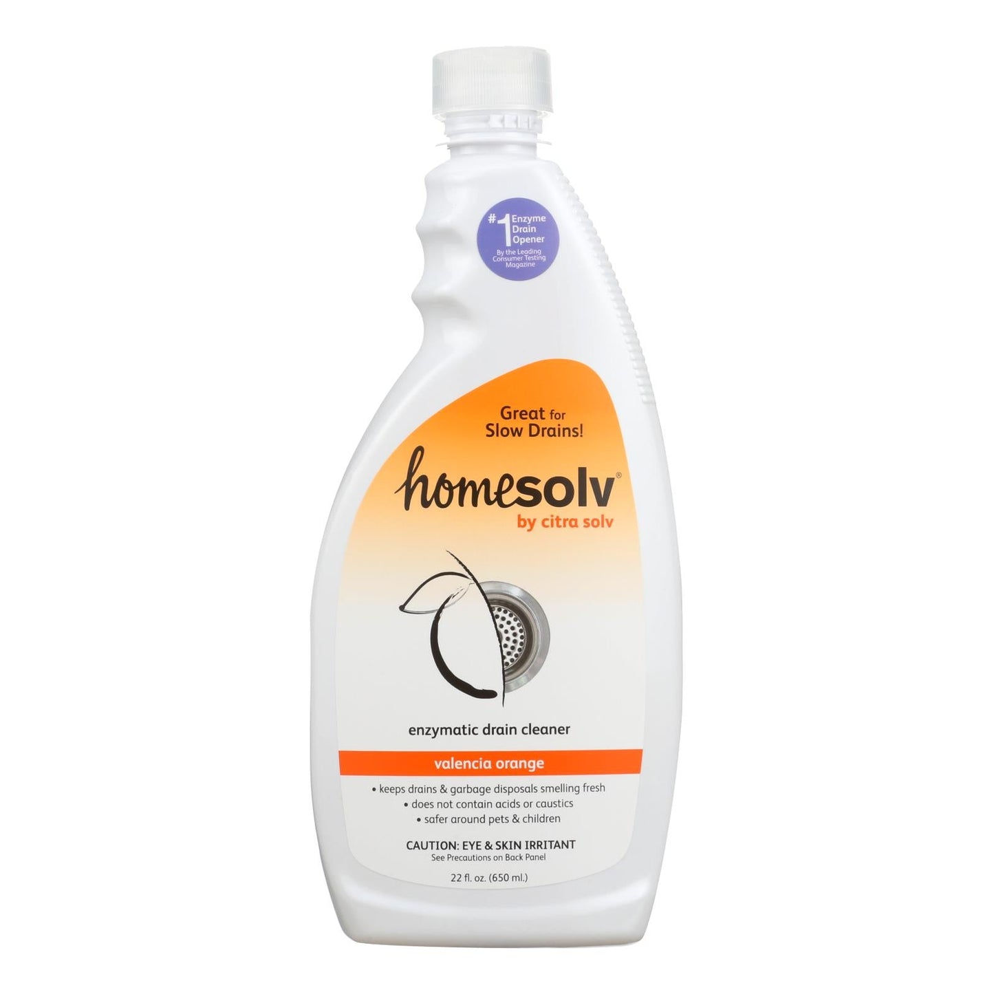 Citrasolv Citradrain Valencia Orange - Natural Drainage Support, 22 Fl Oz