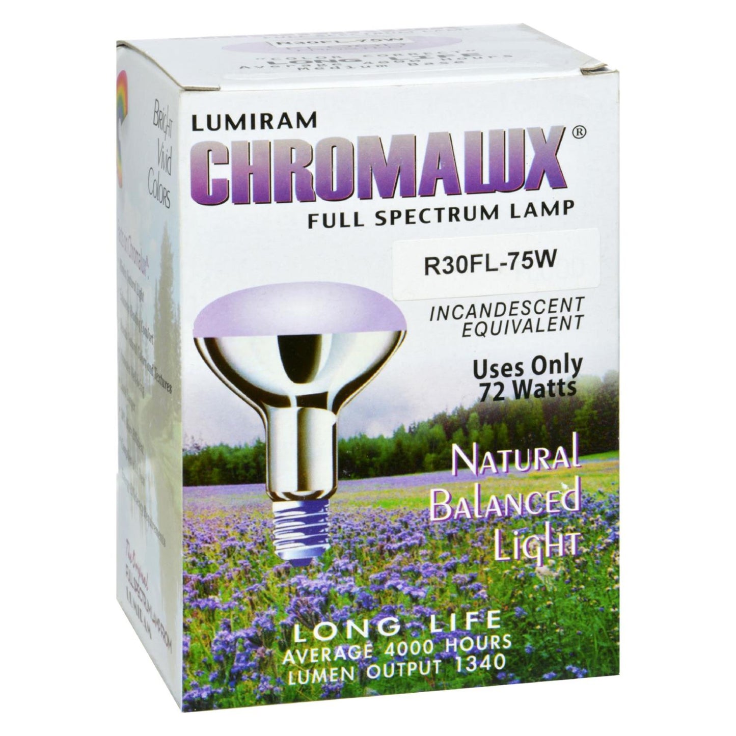 Chromalux Frosted Reflector Floodlight Bulb, 75-Watt