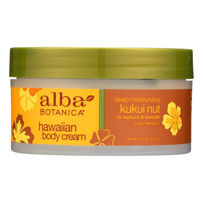 Alba Botanica Hawaiian Kukui Nut 6.5 oz Body Cream