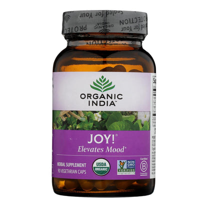 Organic India Joy! Whole Herb Supplement, 90 Veggie Caps