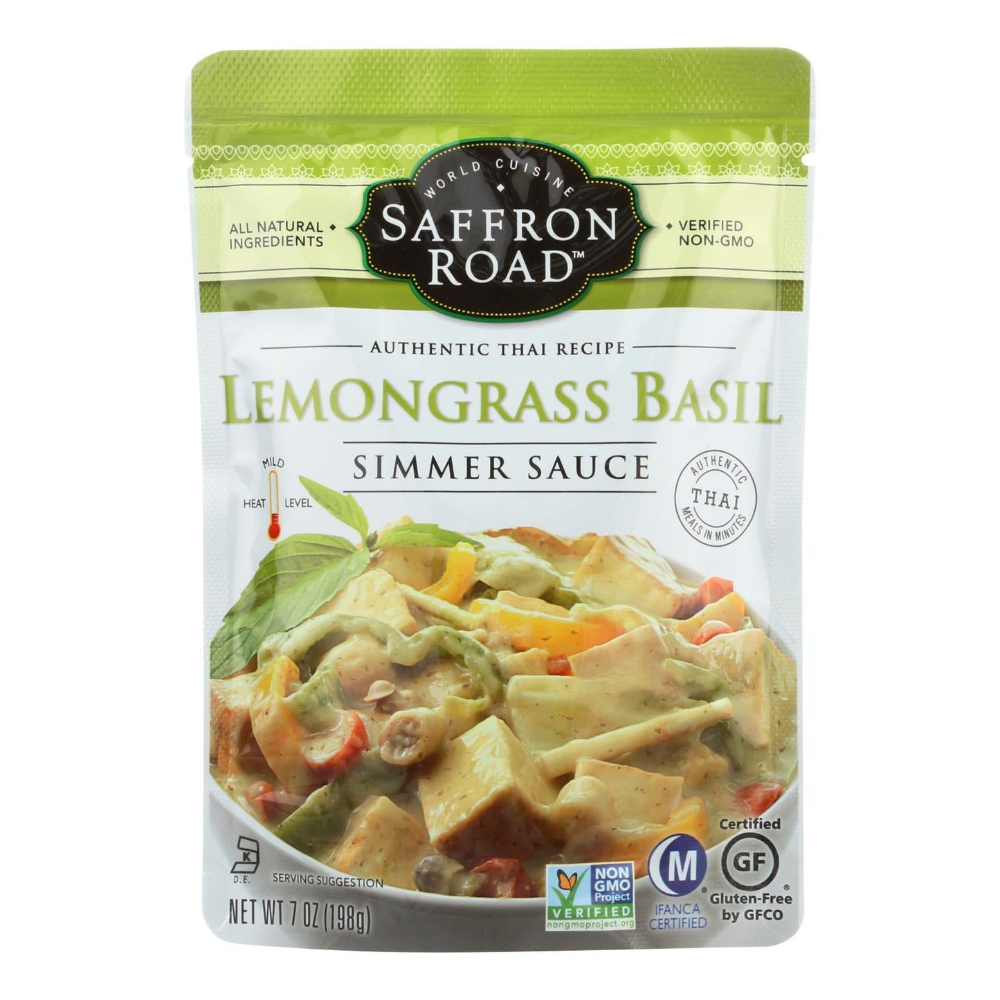 Saffron Road Lemongrass Bael Simmer Sauce, 8-Pack, 7 Fl Oz Each